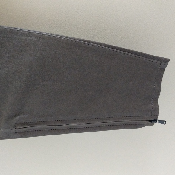 NWT J.Brand Lamb Leather Pants Dark Platinum - Picture 7 of 16